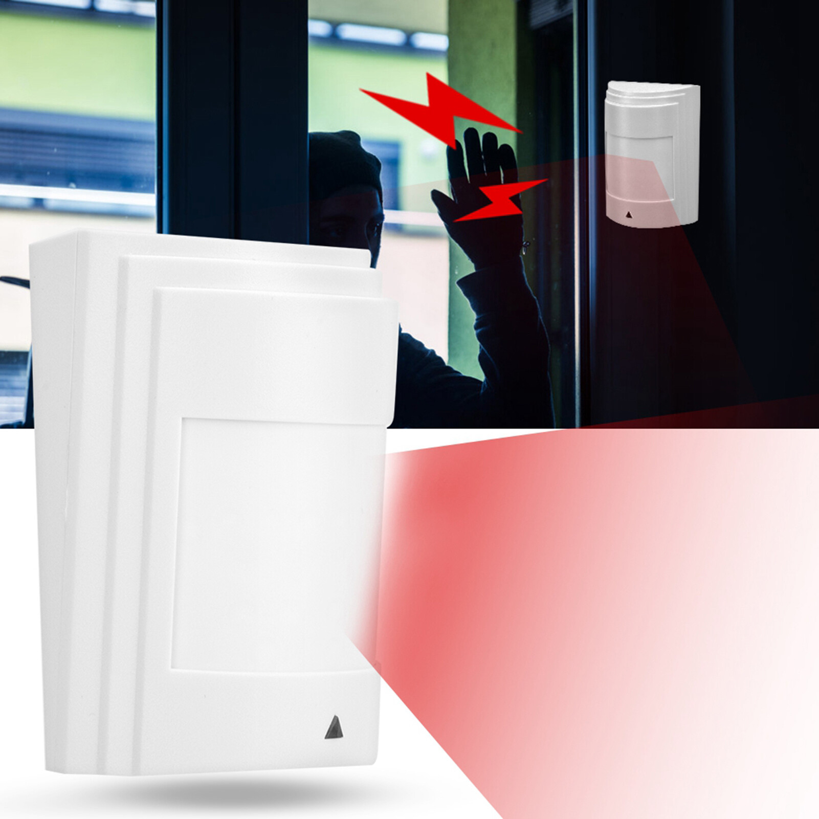 Warning Alarm Security System Infrared Detector Dual PIR Detector PIR Alarm Detector for detect window temperature Detect living room temperature