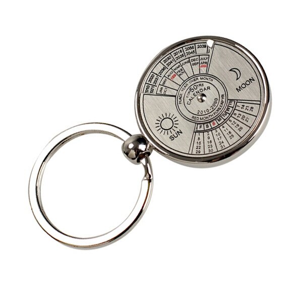 Móc Khóa Lịch Vạn Niên Mini Độc Đáo Kim Loại Keyring , 50 Năm