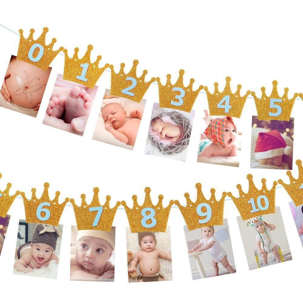 Patimate 1st Birthday First Boy Garland Baby Girl One Year