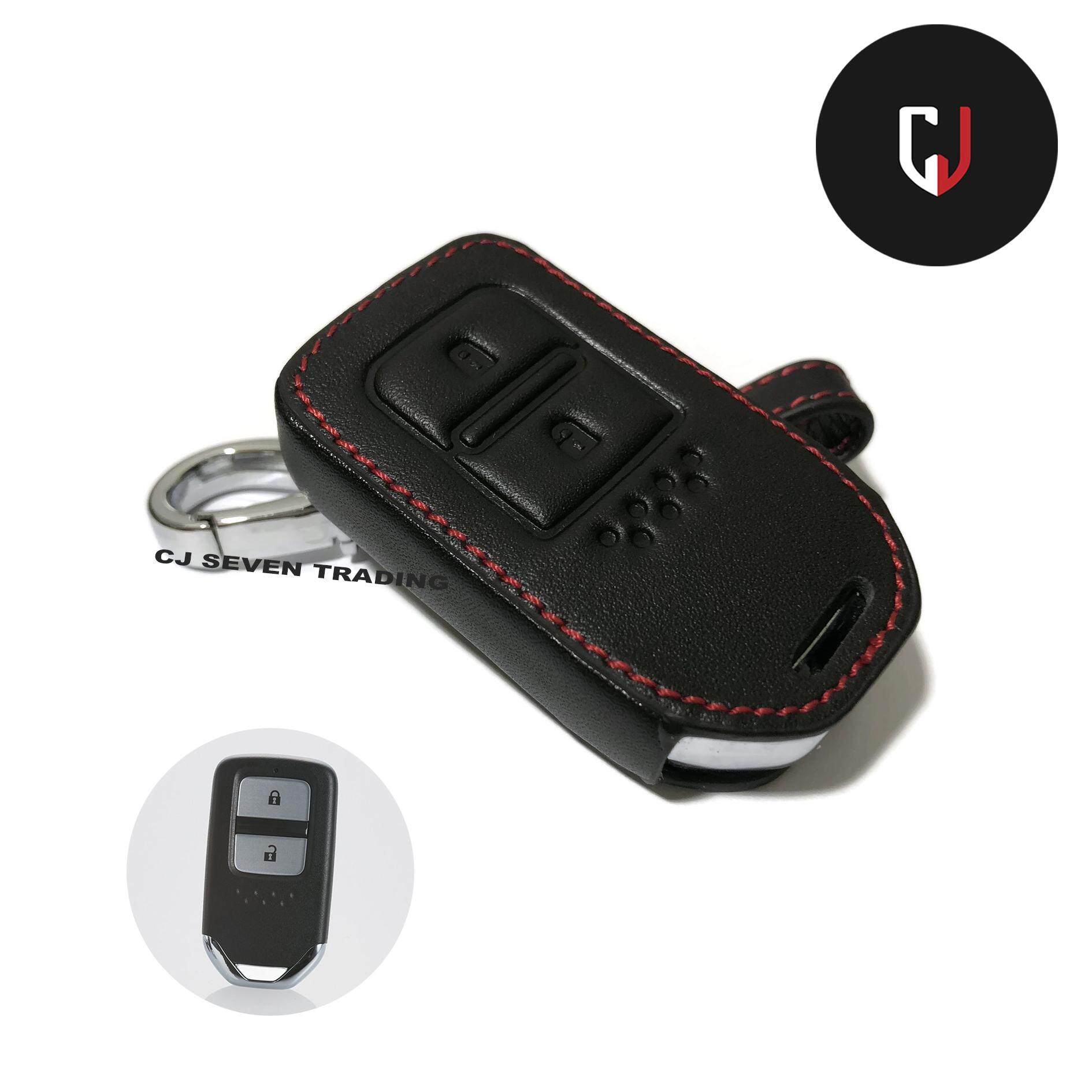 Honda Hrv Jazz Crv Brv 2014 2021 Keyless Remote Car Key Leather Protection Cover Casing Black Lazada