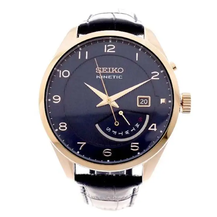 seiko kinetic rose gold