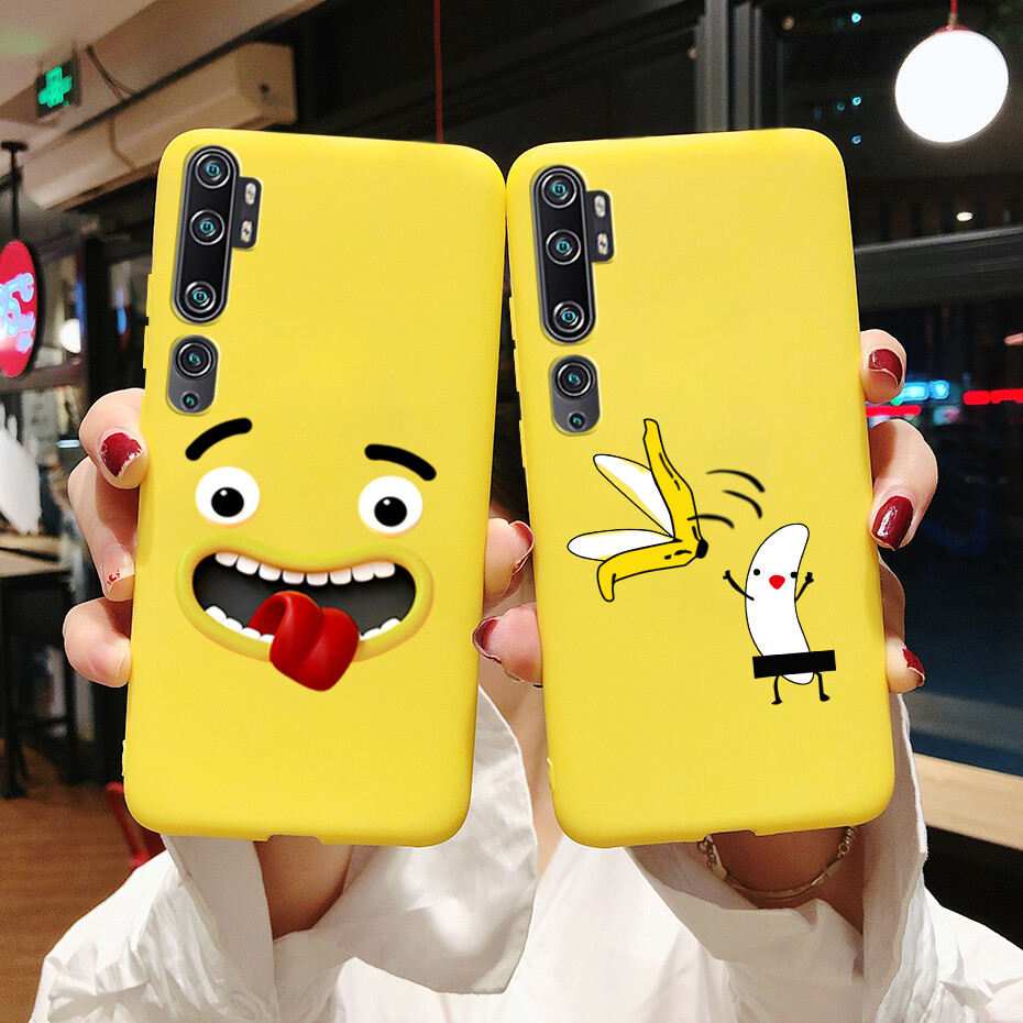 Case for Xiaomi Mi Note 10 / Note 10 Pro / Mi CC9 Pro Phone Case Soft Matte Silicone Painted Back Cover Casing