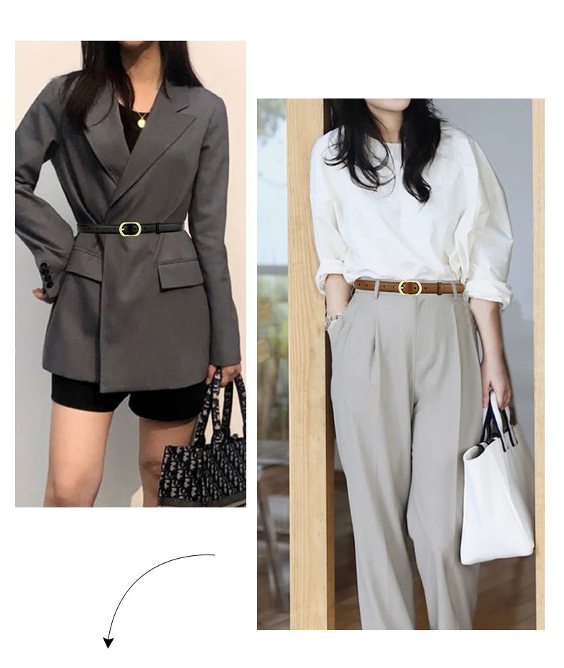 Thắt lưng, dây nịt nữ, da thật, khóa kim loại thời trang cao cấp