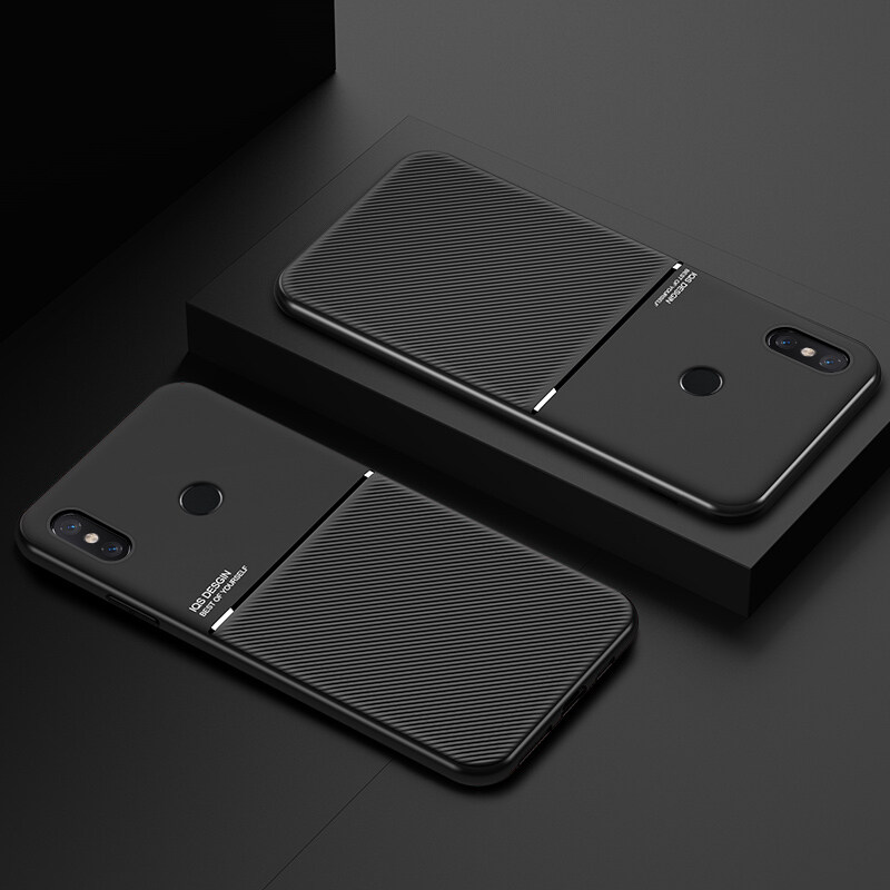 Hontinga For Xiaomi Redmi Note 5 Note 5 Pro Case Slim Leather Texture Casing Fahion Slim Matte Protective Phone Case Cove Shockproof Cases Coque Handphone Case