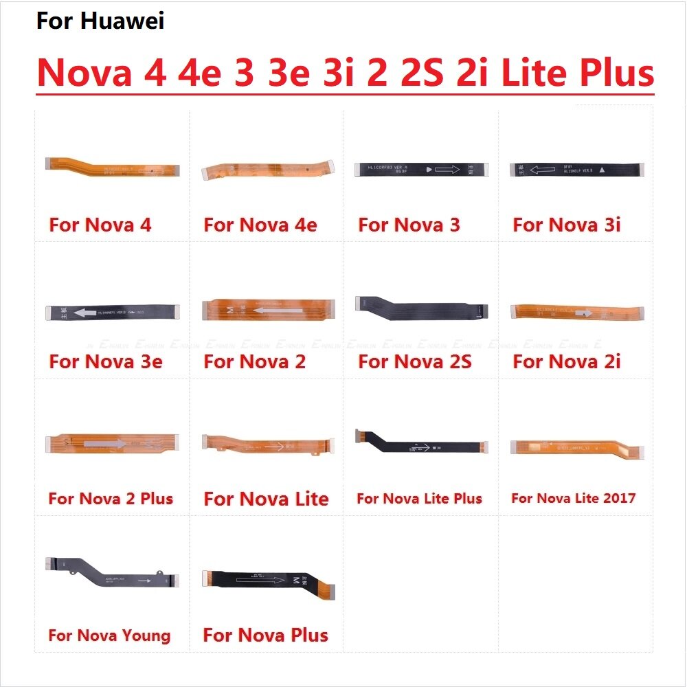 Bảng chính Bo mạch chủ Màn hình LCD Đầu nối Flex cáp cho Huawei Nova 4 4E 3 3E 3i 2 2S 2i Lite Plus