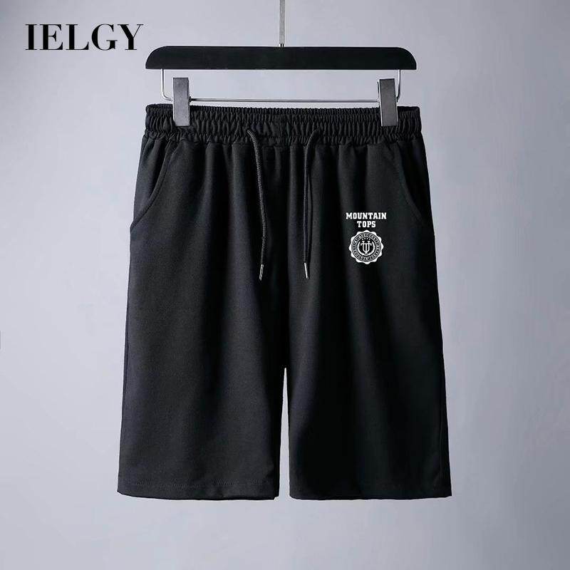 IELGY【S-4XL】fashion printed shorts male Korean style trendy black sports stylefashion printed shorts male Korean style trendy black sports thin section