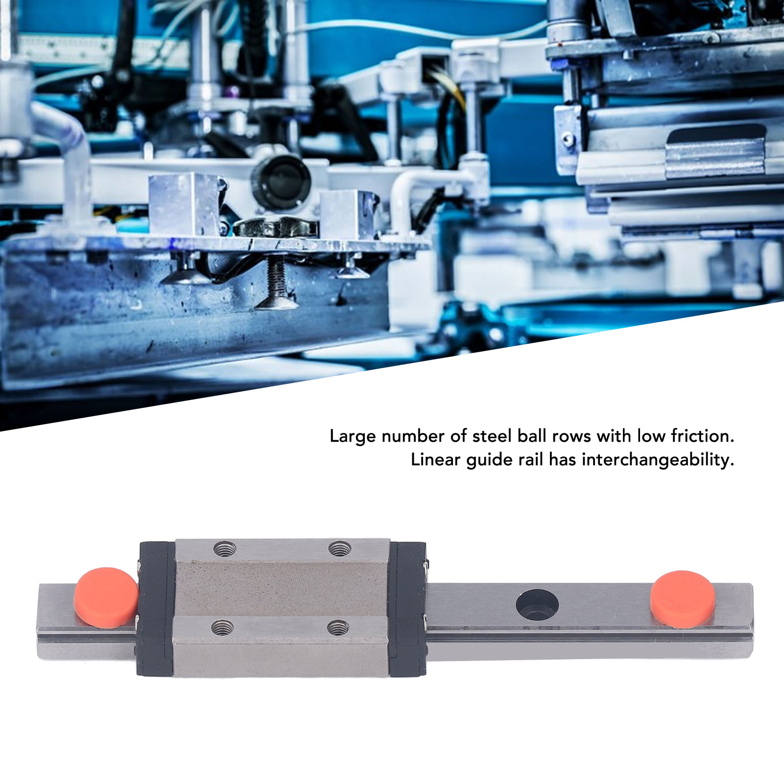 Linear Guide Rail Bearing Steel Linear Motion Guideway MGN9H 100mm with ...