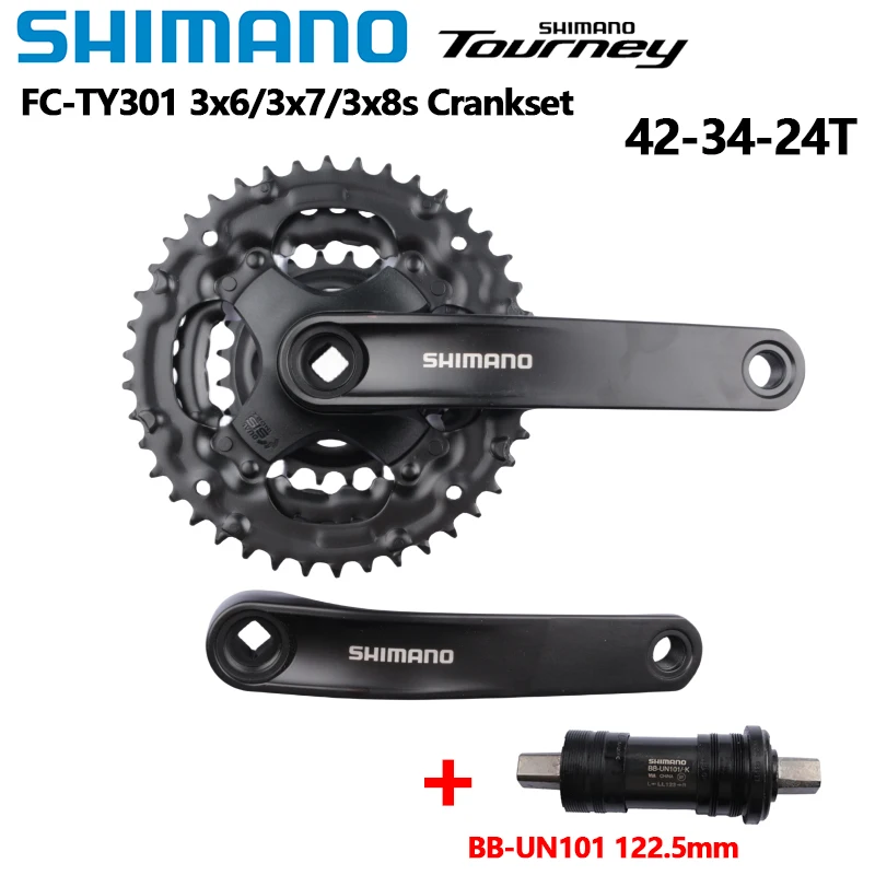 Shimano Tourney TY301 Crankset MTB 6s 7s 8s FC TY301 170mm Crank