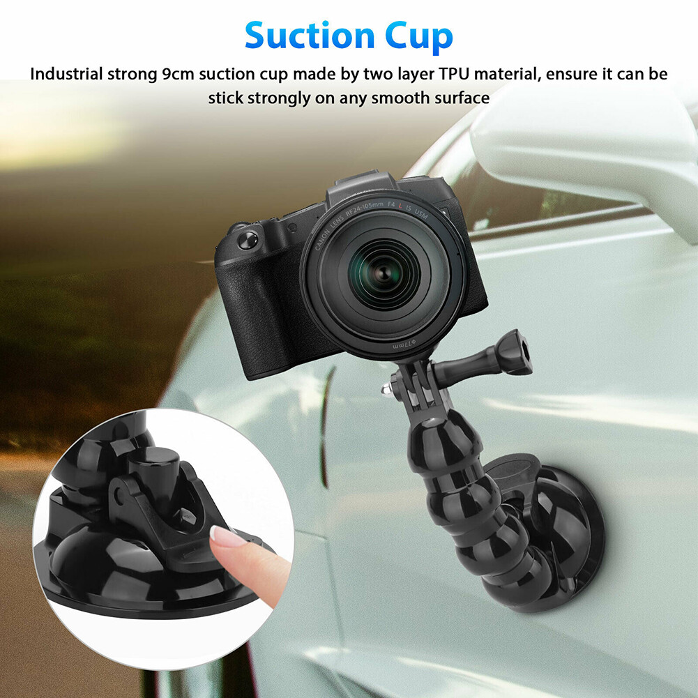 Gm-giá Đỡ Điện Thoại Gắn Cốc Hút Trên Xe Hơi Giá Đỡ Điều Hướng Video Góc Có Thể Điều Chỉnh Tương Thích Với Máy Ảnh Hành Động Gopro