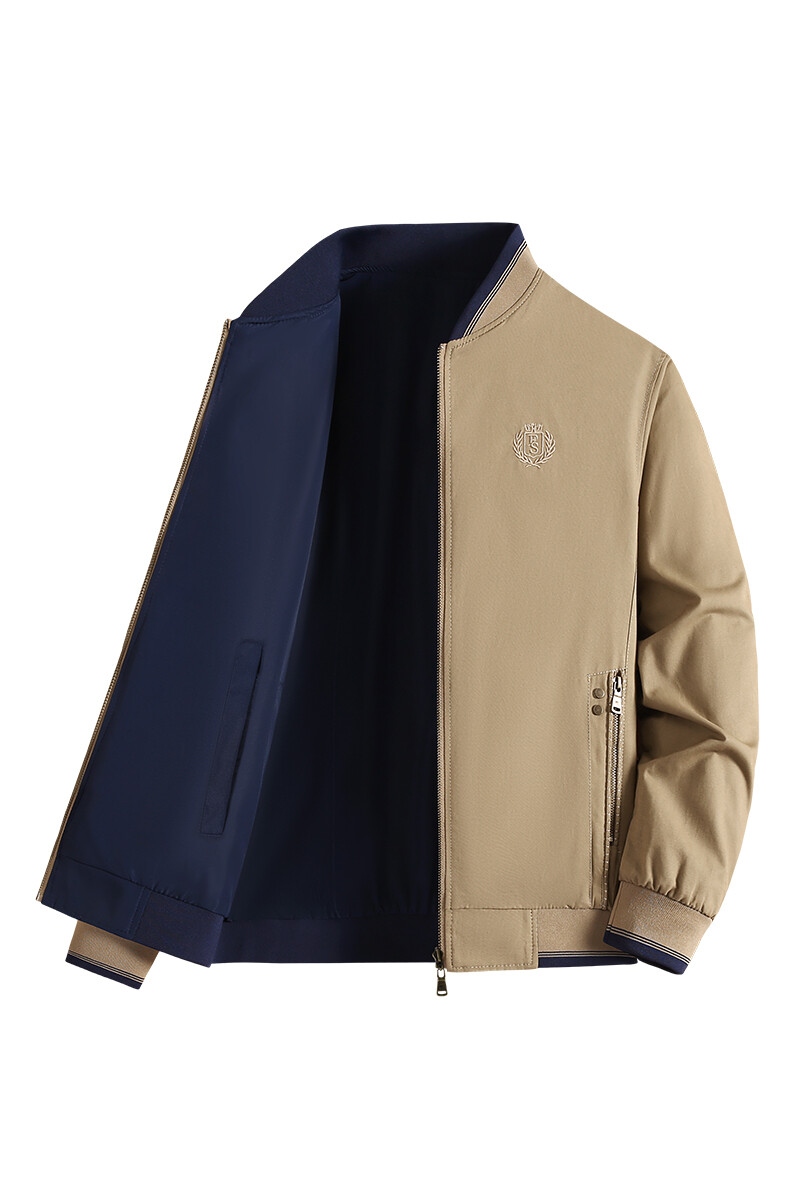 PLAYBOY Fashion New Men's Coat Jacket Casual Zipper Baseball Collar Lightweight Jacket