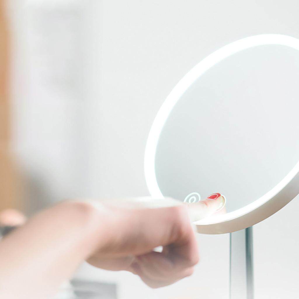 JY Sáng Tạo Gương LED Đèn VANITY MIRROR Gương Để Bàn Phòng Ngủ Đọc Sách