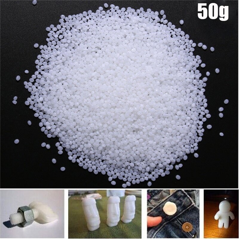 Hot 50g DIY polymorph nhựa nhiệt dẻo polycaprolactone moldable nhựa PELLET đúc hạt