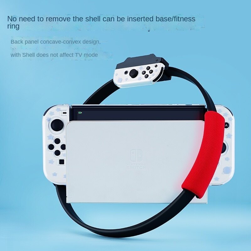 Space Astronaut Protective Case For Nintendo Switch OLED Hard Cover Plug-in Dock NS Oled Joy Con Controller Shell