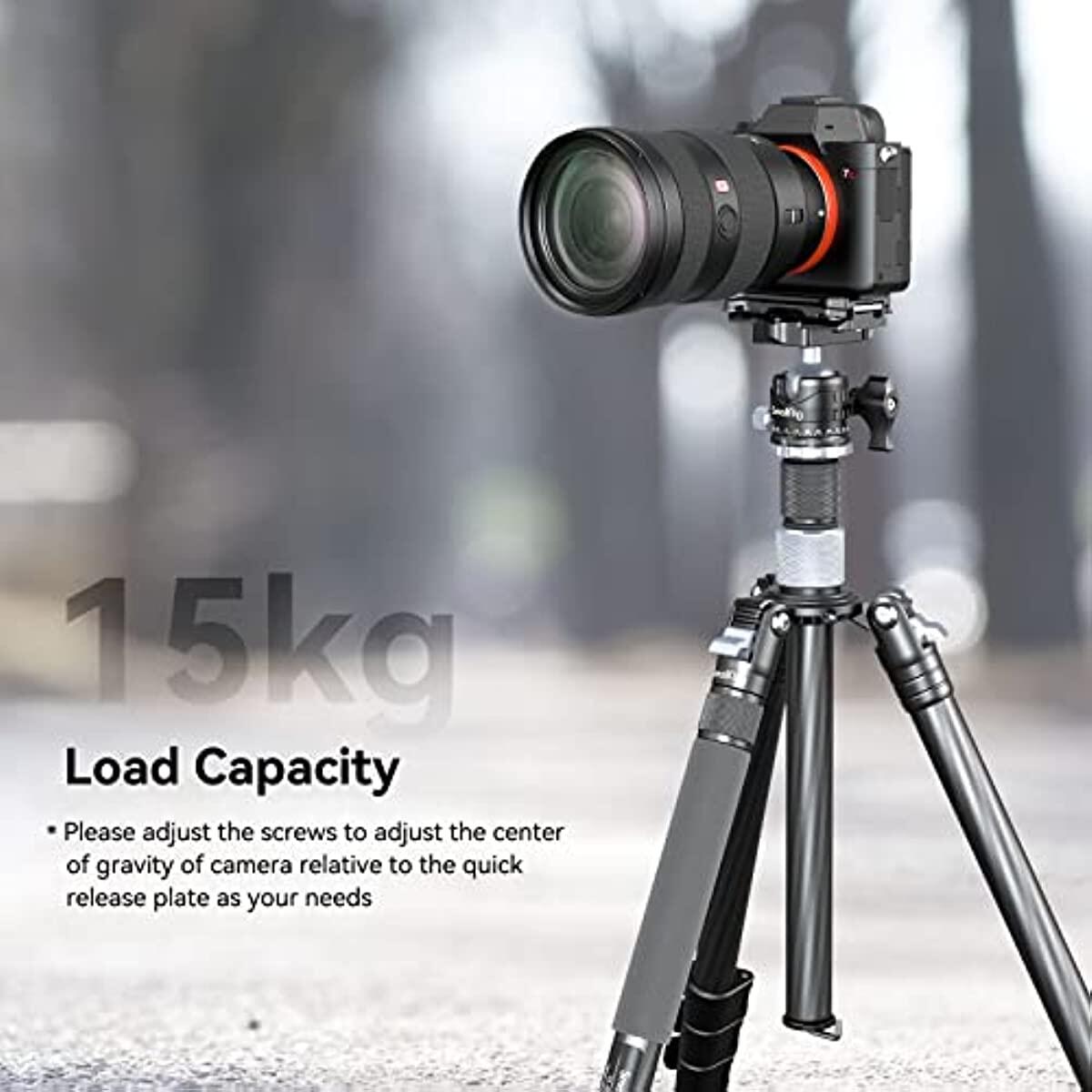 SmallRig Arca Quick Release Plate with Foldable Quadruped Support for Tripod Ball Head 38mm Manfrotto Base Mount 3913
