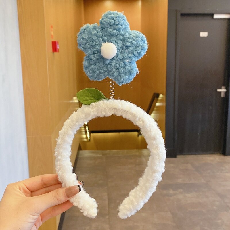 New Korean Hair Band Sweet Cute Flowers Headband Makeup Wash Face For Woman Girls Hair Accessories