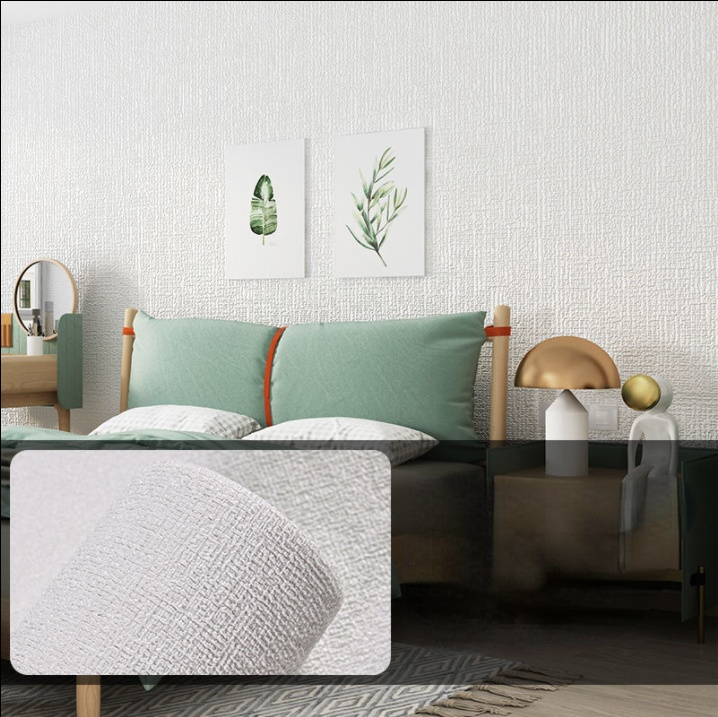 Wallpaper linen self-adhesive waterproof and moisture-proof 3d stereo foam wall stickers bedroom warm  background wall solid color wallpaper wall stickers decor for home wall paper bedroom wall paper 3d living room color wall paper living room