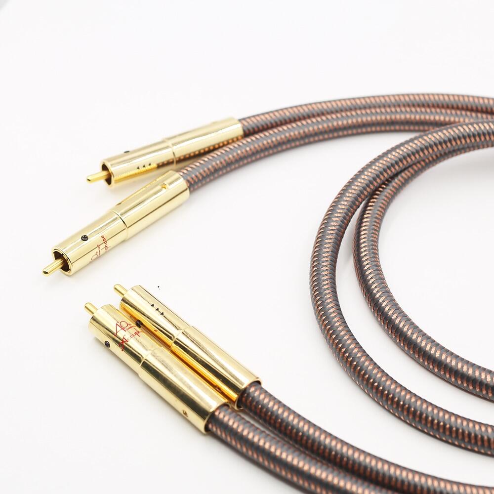 Hifi RCA Uphase 40Th Anniversary Edition RCA Interconnect Audio Plated Plug