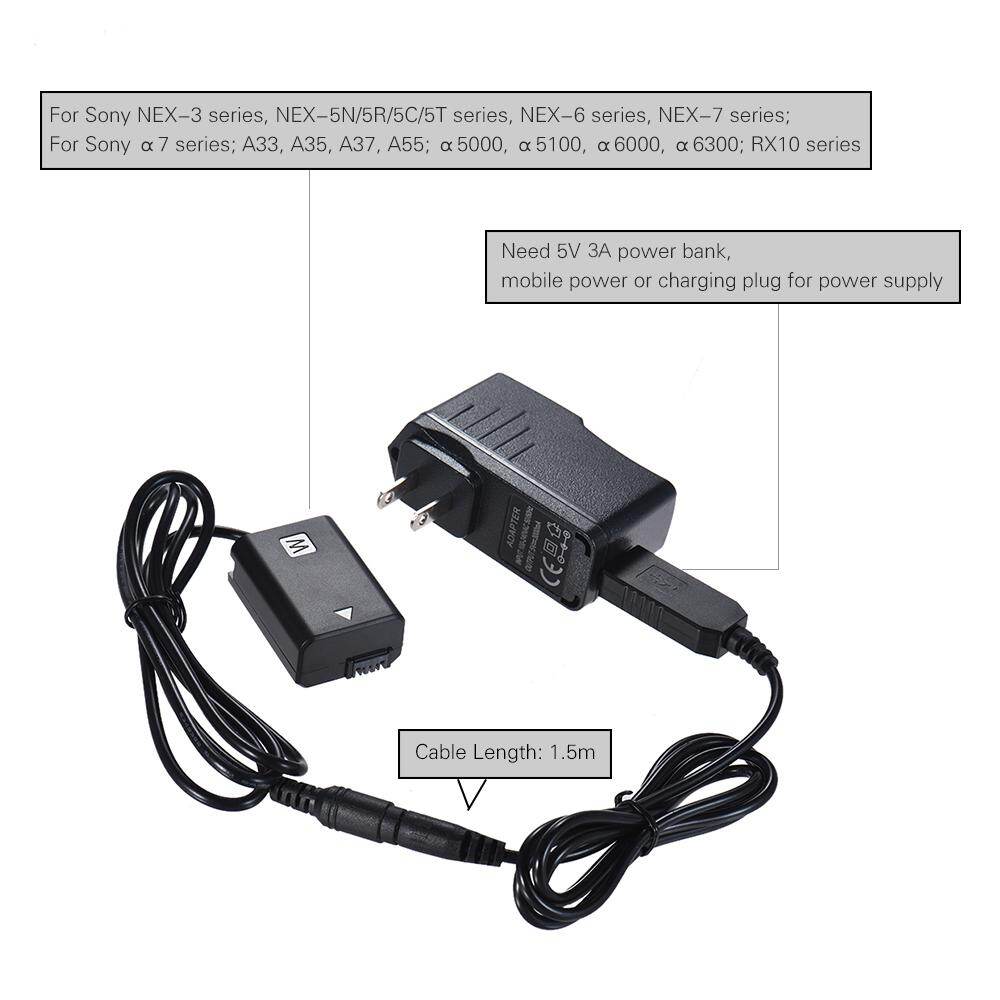 [Andoer NP-FW50 Dummy Internal
Power + 5V 3A USB Power Adapter Cable with Power Plug Replacement for AC-PW20 for Sony NEX-3/5/6/7 Series A33 A37 A35 A55 a7 a7R a7II A6000 A6300,Andoer NP-FW50 Dummy InternalPower + 5V 3A USB Power Adapter Cable with Power Plug Replacement for AC-PW20 for Sony NEX-3/5/6/7 Series A33 A37 A35 A55 a7 a7R a7II A6000 A6300,]