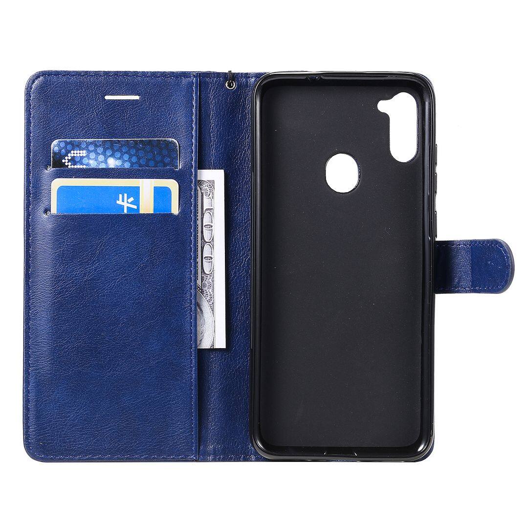 FAYANGRIES Dành Cho Samsung Galaxy A11 Ốp Lưng (6.4  ) Ốp Điện Thoại Màu Trơn Cổ Điển Thanh Lịch Bao Da PU Dạng Lật Có Giá Đỡ Dạng Đứng Ví Ngắn Gọn Gọn Gọn