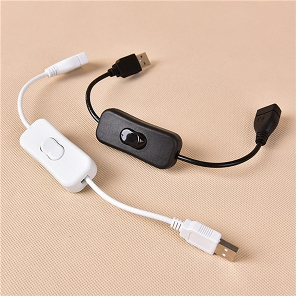 【akula store】NEW 28cm USB Cable With Switch ON/OFF Cable Extension Toggle For USB Lamp USB Fan Power Supply Line Durable HOT SALE Adapter