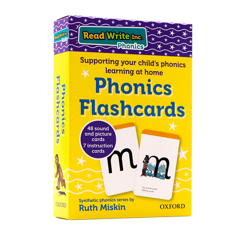 Oxford natural spelling flash card letter learning English original read write Inc. home