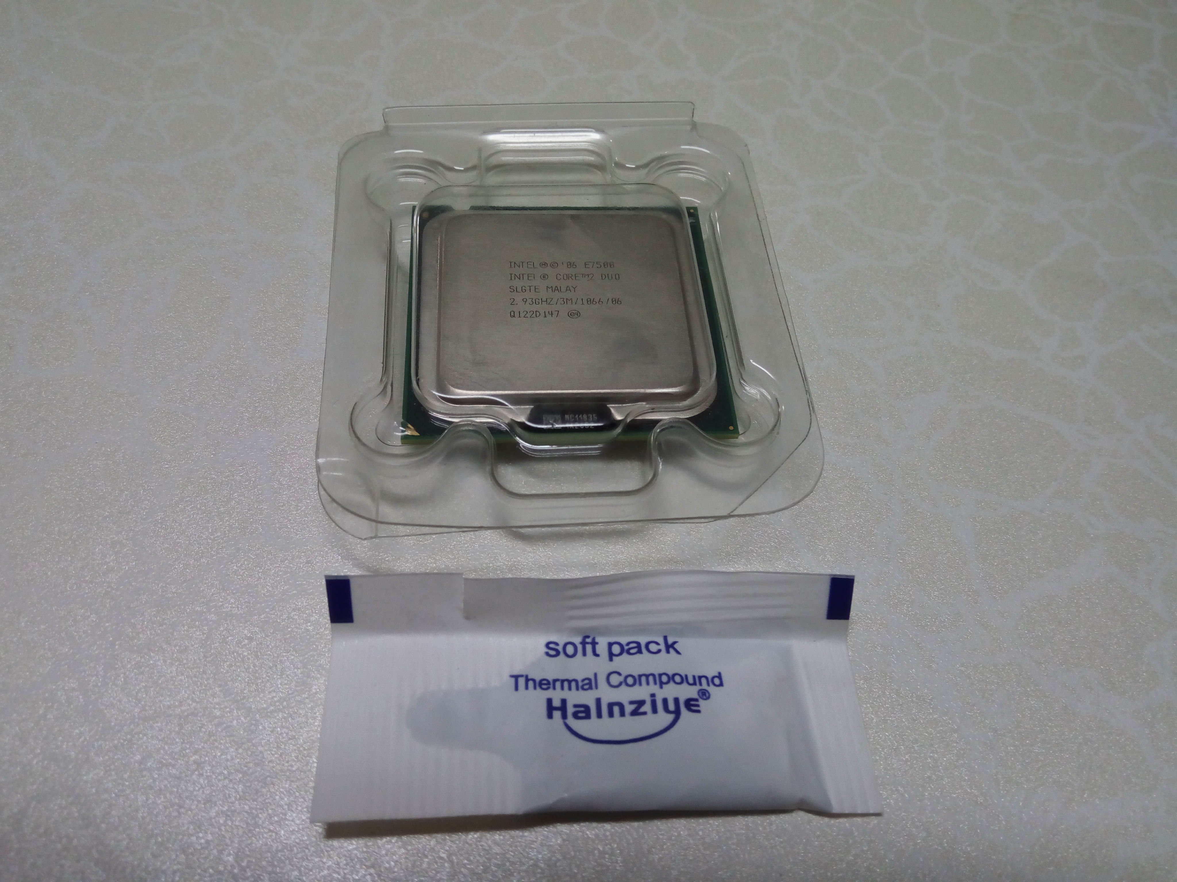 Lot De 6 Processeurs Intel Core 2 Duo E7500 - 2.93 GHz, Socket 775, Occasion Mais Fonctionnels