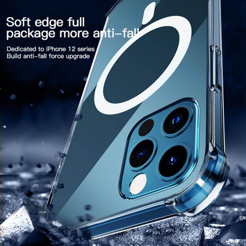 Transparent Mobile Phone Case For iPhone 12 13 Pro Max MagSafe Case Shockproof Case Soft Protective Cover Shell For IPhone12 13 Mini 12 Pro