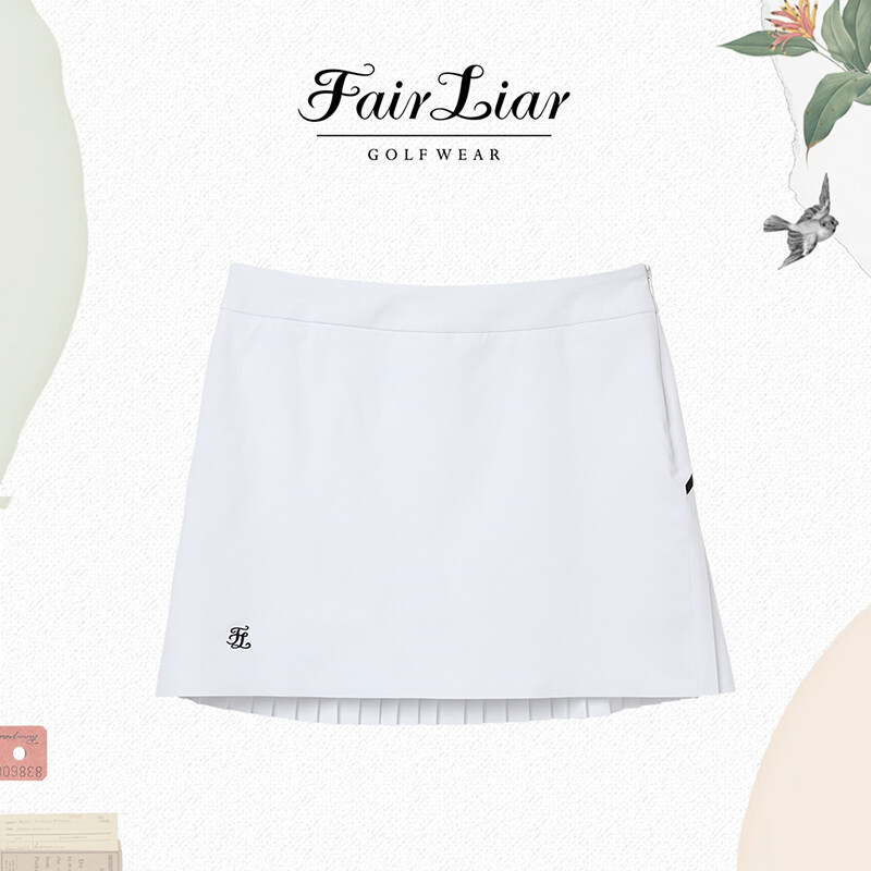 Korean new golf clothing women's summer pleated skirt antiexposure