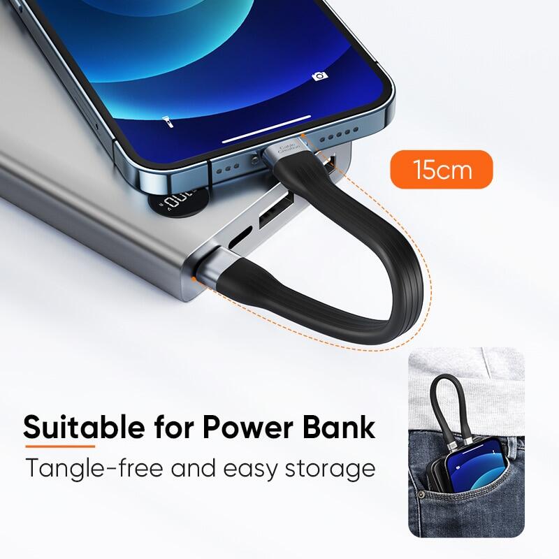 Cablecreation Mfi USB C To Lightning Cable 18W PD Charging Data Short Type C Cable For Iphone 14 13 12 11 Pro Max Ipad 15 Cm