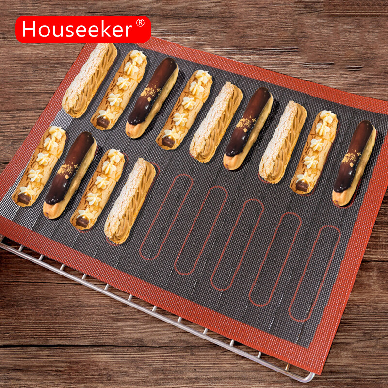 Houseeker Cake Bread Cookie Pastry Baking Mat Non-stick Scale Baking Sheet Pad Kitchen Cake Tools Oven Hollow Baking Mat