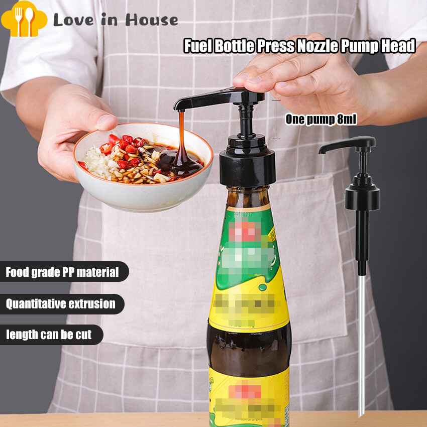 1Pc Soy Sauce Bottle Press Nozzle Pump Head Oil Pot Squeezer Household Squeeze Oyster Sauce Bottle Press Mouth Oyster Sauce Press Press Mouth