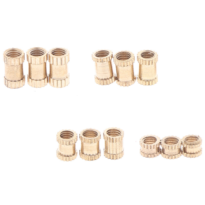 ✈️Ready Stock✈️ 100pcs M3 nut Injection Molding Brass Knurled Thread Inserts Nuts