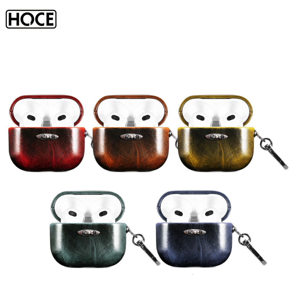 HOCE PU Leather Soft Bluetooth Earphone Case For Airpods 2 3 Pro Headset Back Cover For Apple Airpods 2 Cover