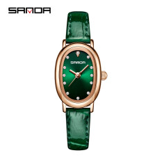 SANDA Đồng hồ kim cương đơn giản thời trang công sở cao cấp cho nữ Đồng hồ thạch anh SDL1119-2