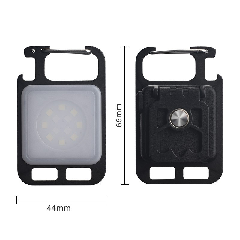 Portable Multifunction Keychain Light USB Rechargeable Mini Repair Light Work Lamp Outdoor Emergency Light White/Red/Blue 3Color Light