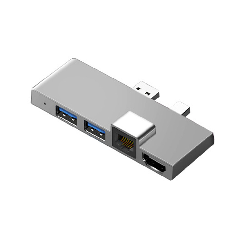 For surface pro 4/5/6 docking station 6 in 1 hub with hdmi compatible rj45
