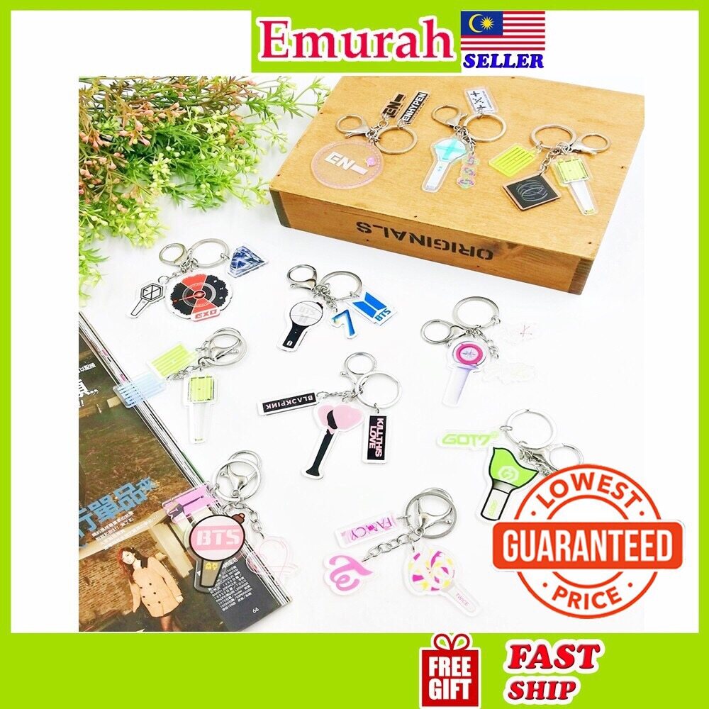 Kpop Blackpink Lightstick Acrylic Keychain Twice Got7 Nct Exo Txt Enhypen Stray Kids Lazada