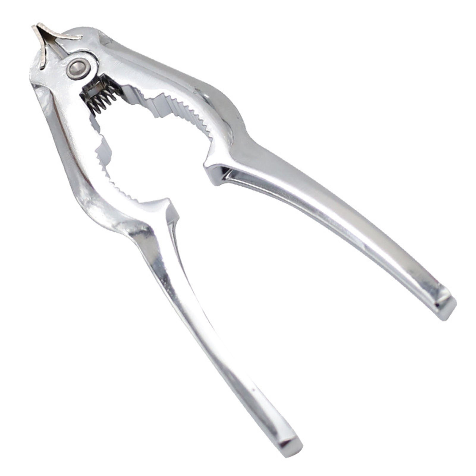Sanwood® Crab Cracker Labor Saving Automatic Rebound Spring Design Mirror Polished Non-slip Multi-functional Zinc Alloy Lever Handle Seafood Clamp Restaurant Supplies Crab Cracker Automatic