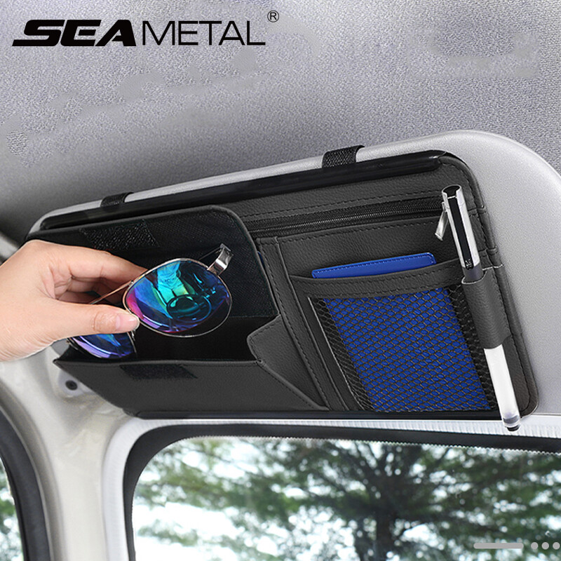 Auto Organizer Xe Sun Visor Lưu Trữ Túi Kính Hộp