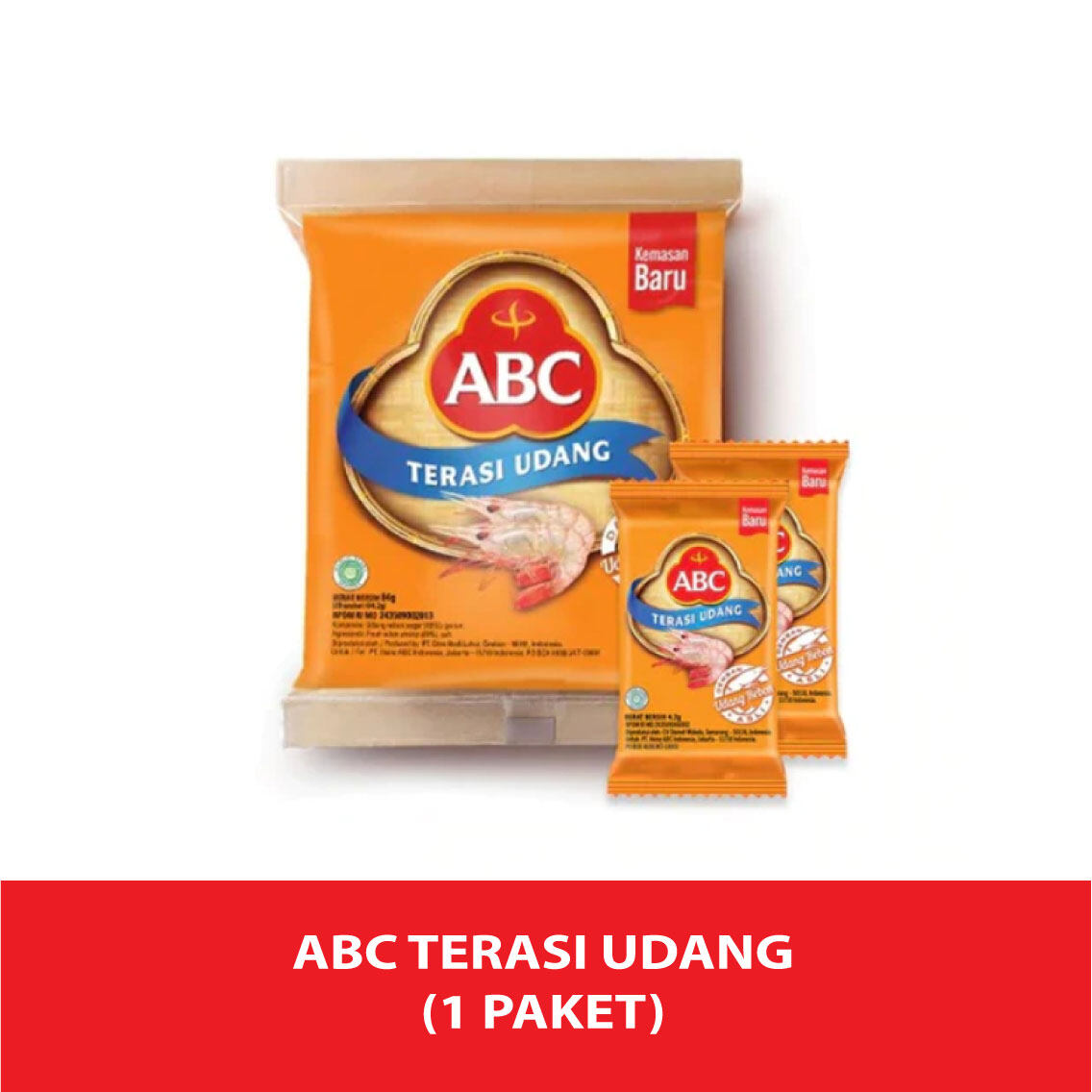 Terasi Udang ABC / Belacan ABC Isi 20pcs Organic Prawn