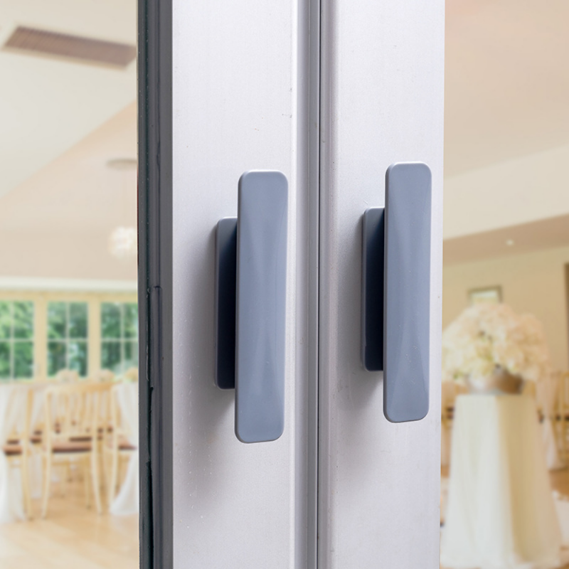 2 cái tự dính tay cầm cửa trượt đa mục đích ngăn kéo và cửa sổ phụ trợ tay nắm cửa ABS tay nắm cửa tủ nhà bếp