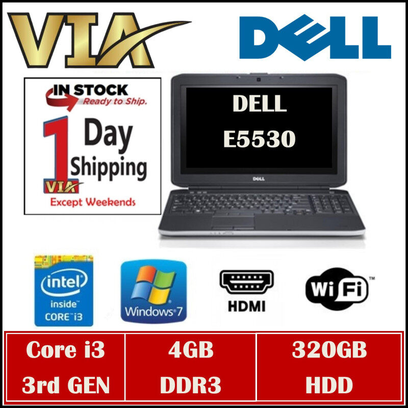 HDMI DELL BUISNESS MODEL LATITUDE E5530 CORE i3 (3RD GEN)~4GB DDR3~320GB HDD~WIN7~15.6~ Malaysia
