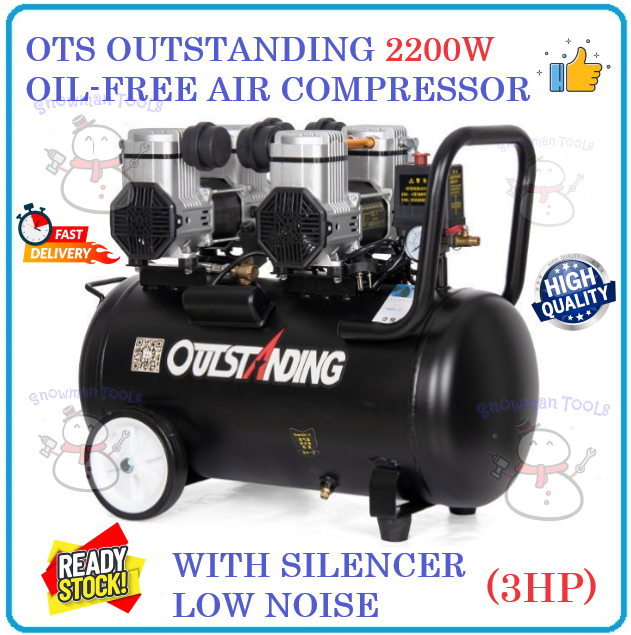 HEAVY DUTY HIGH QUALITY 3HP AIR COMPRESSOR OTS OUTSTANDING 2200W OIL