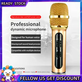 handheld microphone with built in speaker