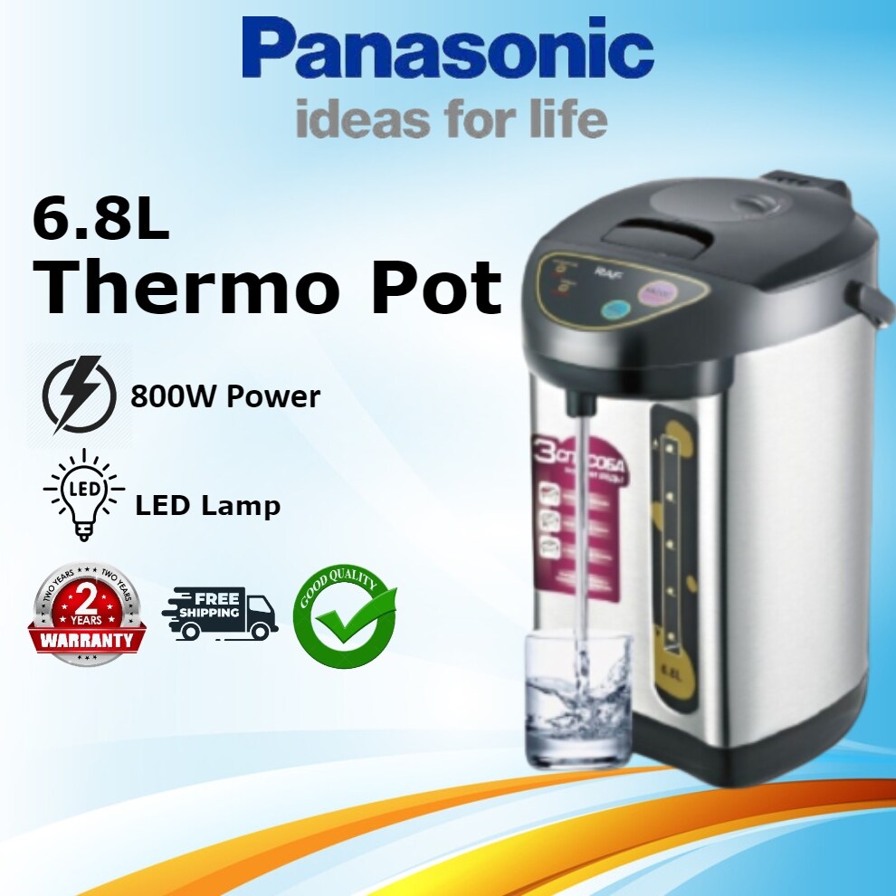 Panasonic Thermo Pot | Hot Water Dispenser 6.8L Thermo Flask| Water  Dispenser | Pemanas Air Thermos Kettle 热水壶 | Lazada