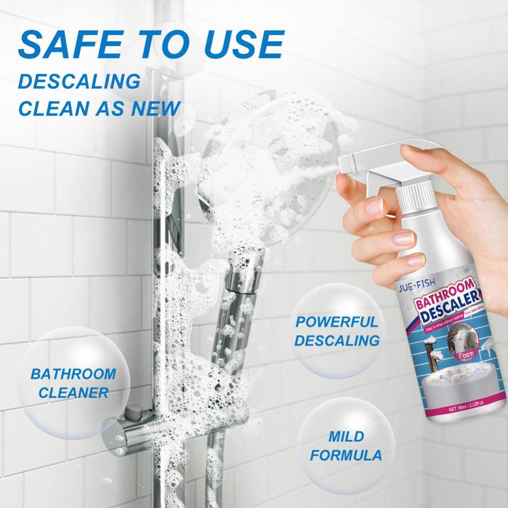 Stubborn Stains Cleaner Powerful Descaling Cleaning Agent Quickly Remove Multi-Purpose Cleaner for Bathtub Toilet Shower Sink Glass Ceramic
