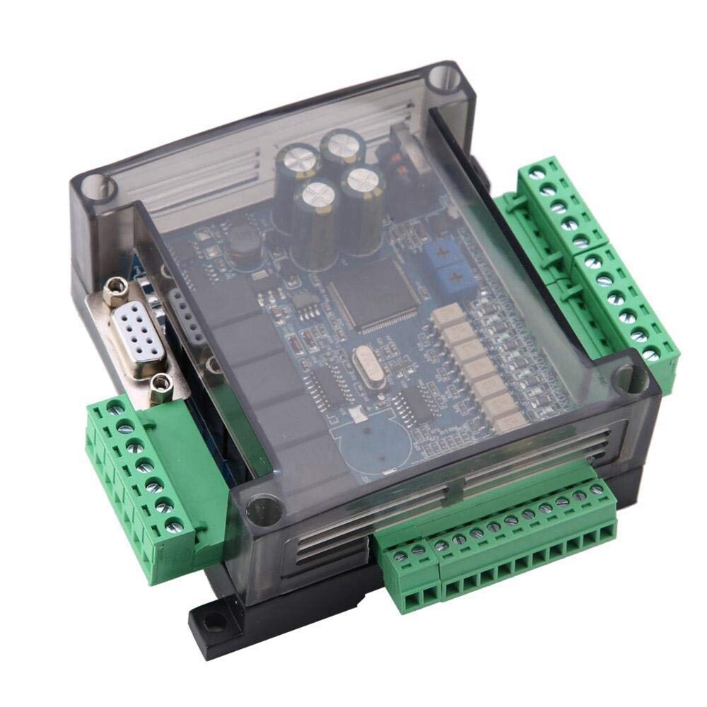 Fx3u-14mr plc industrial control board 8 input 6 output programmable control relay output, 24 v plc control