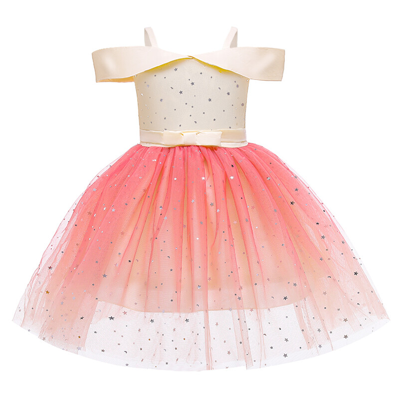 MQATZ Star Girls Dress Princess Dress Embroidery Pageant Party Wedding Evening Dress 3-10 Years L5200