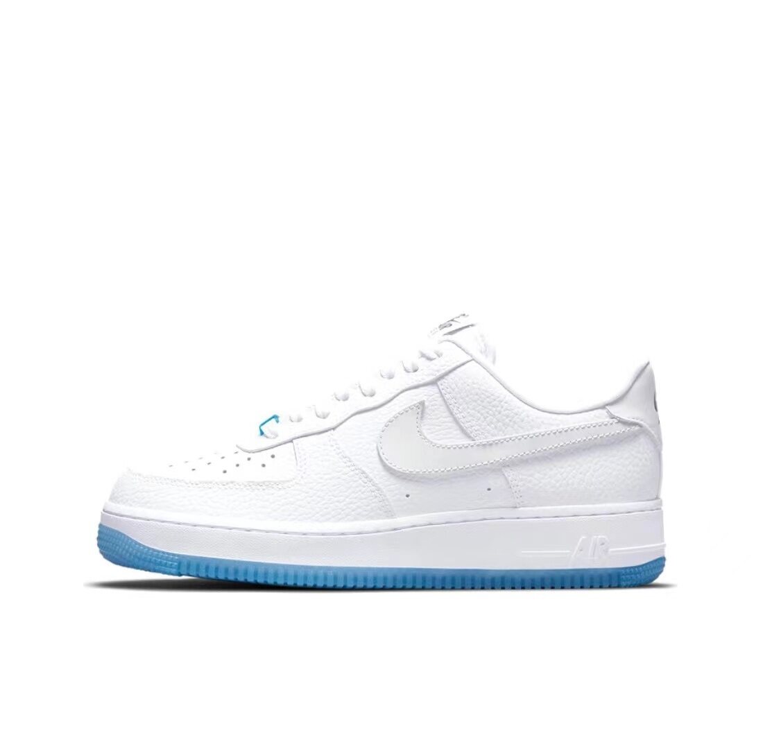 Giày thể thao nam Giày thể thao Air Force 1 Low 07 LX UV Thermal Heel Low Top cho nữ Màu xanh trắng giày thể thao