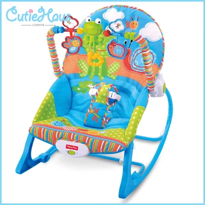 Cutiehaus Adjustable Infant To Toddler Rocker Music Baby Swinging Chair Reclining Seat Vibration Simulating Toy - Fulfilled by Cutiehaus